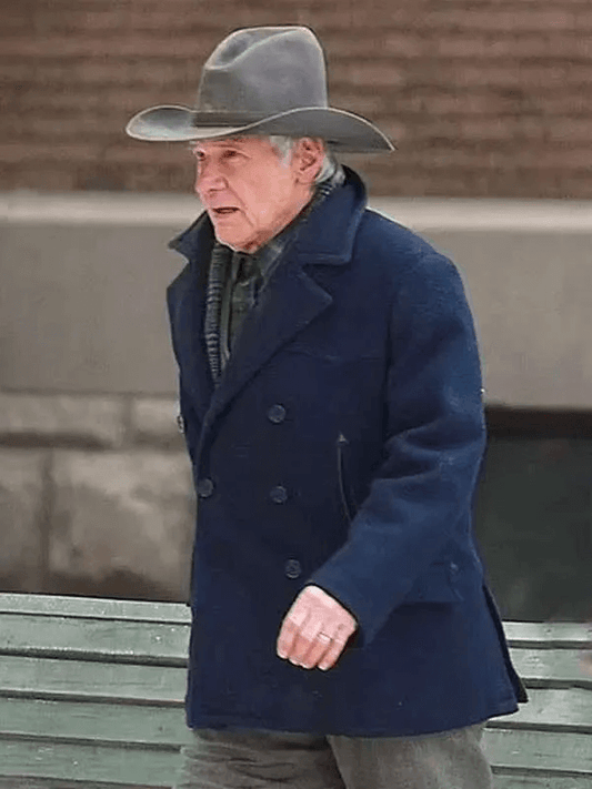 1923 2022 Jacob Dutton Blue Wool Jacket