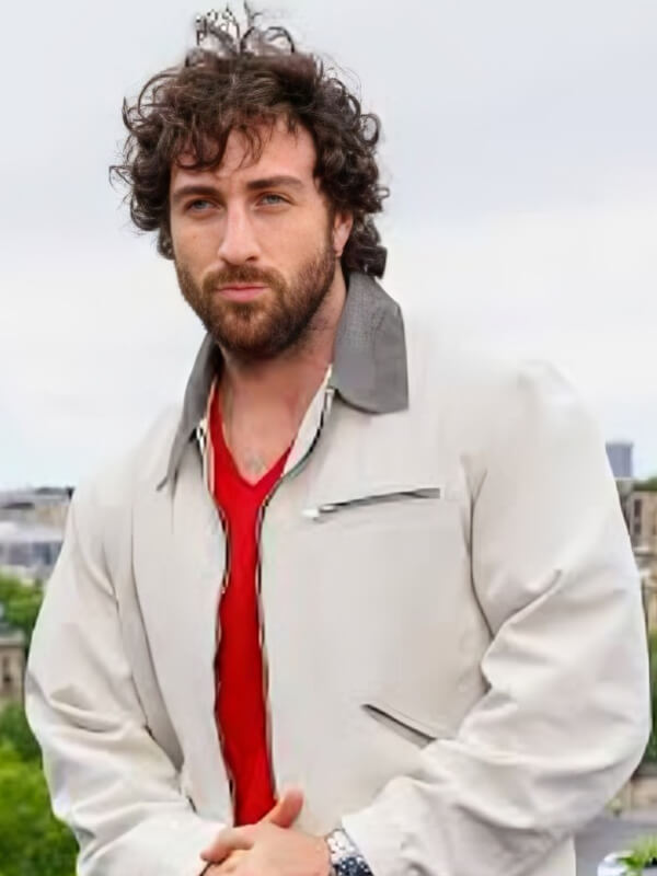 28 Year Later Aaron Taylor Jhonson White Cotton Jacket