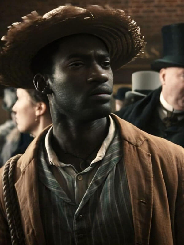 A Thousand Blows Malachi Kirby Brown Cotton Jacket