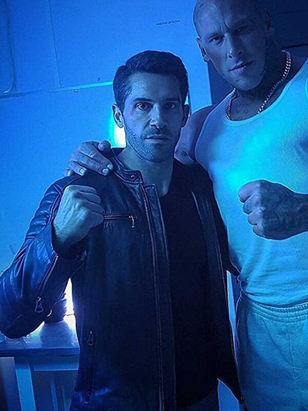 Accident Man 2018 Scott Adkins Black Leather Jacket