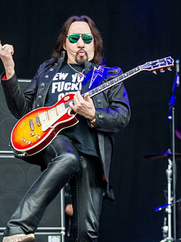 Ace Freyhal Donnington Festival Black Leather Jacket