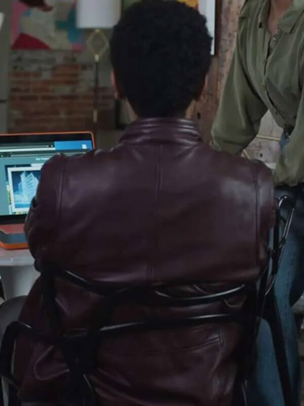 Alexander Nunez True Justice Family Ties Brown Leather Jacket