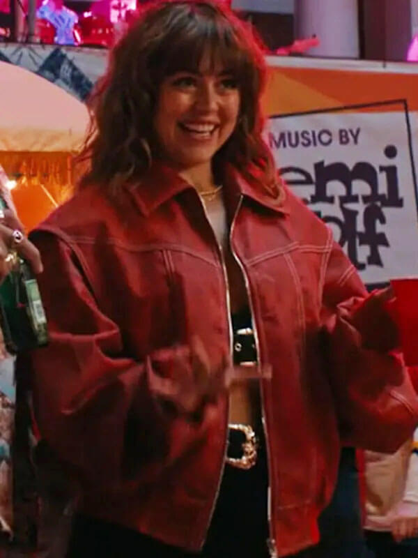 Allie Hayes Off Campus Season 01 Red Bomber Jacket