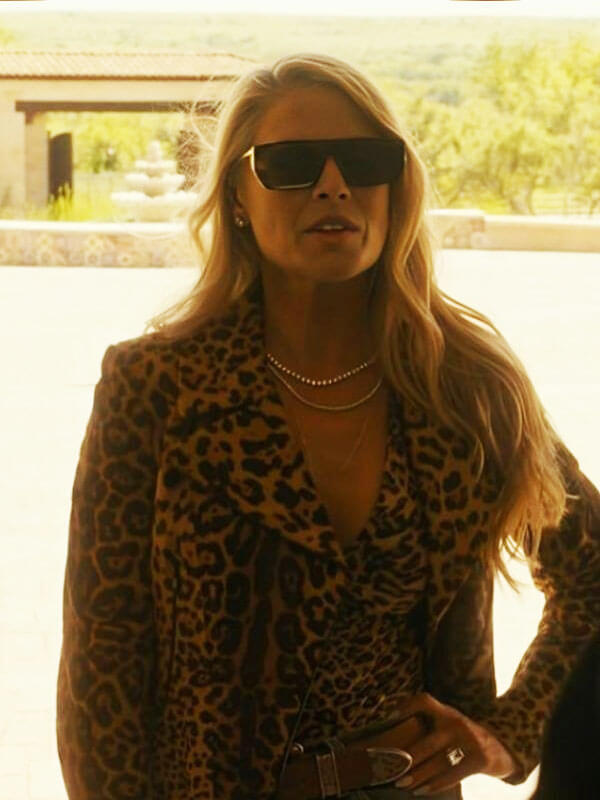 Angela Landman Leopard Biker Jacket