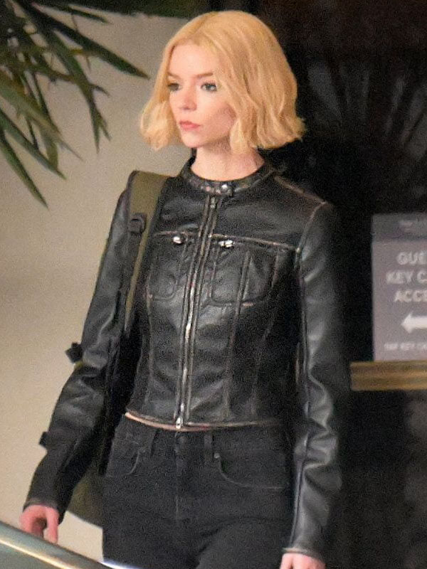 Anya Taylor Joy Lucky Season 01 Black Biker Jacket