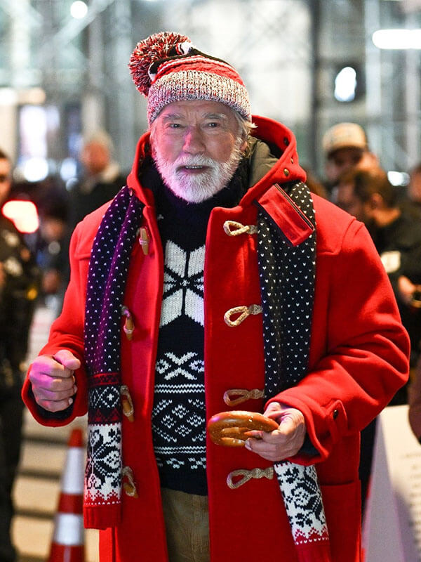 Arnold Schawrzenegger GQ Germany Santa Costume Coat