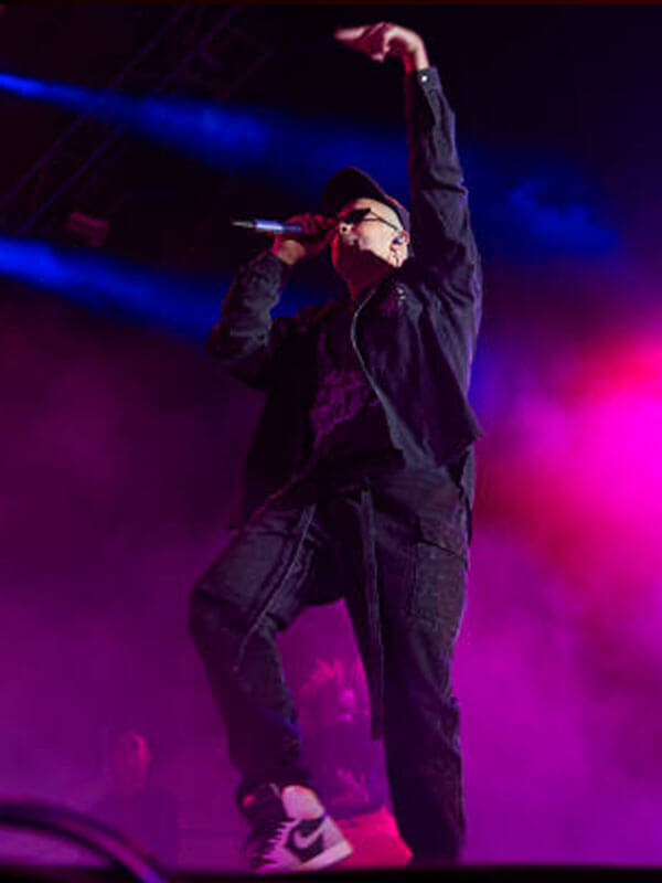 Bad Bunny Rio Babel Festival Black Jacket.