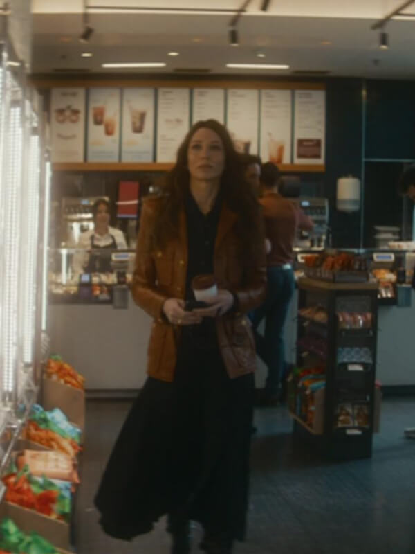 Black Bag 2025 Cate Blanchett Beige Leather Jacket