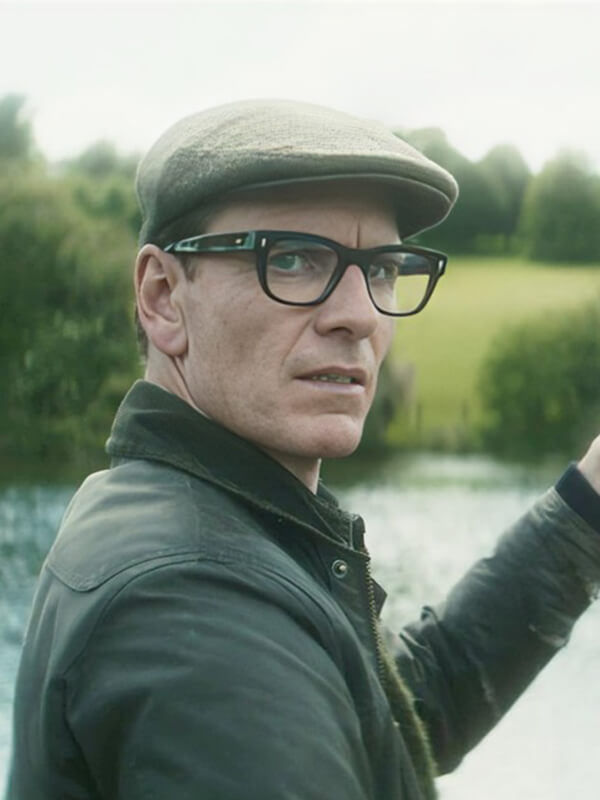 Black Bag 2025 Michael Fassbender Wool Green Jacket
