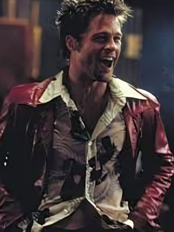 Brad Pitt The Fight Club Leather Jacket