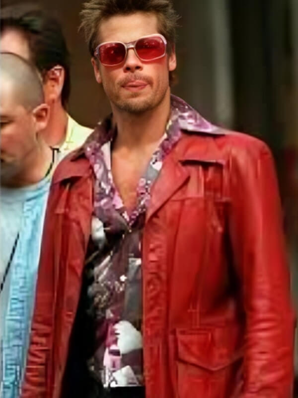 Brad Pitt The Fight Club Leather Jacket