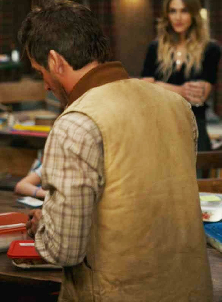 Cade Haris The Madison Season 01 Tan Cotton Vest
