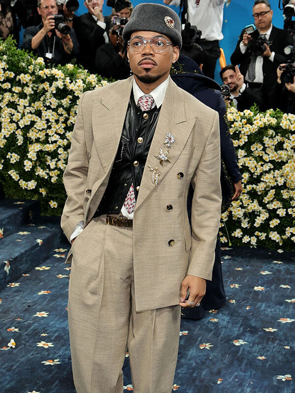 Chance The Reaper Met Gala 2025 Brown Blazer