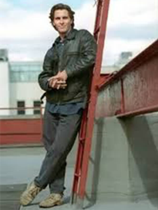 Christian Bale Black Leather Jacket