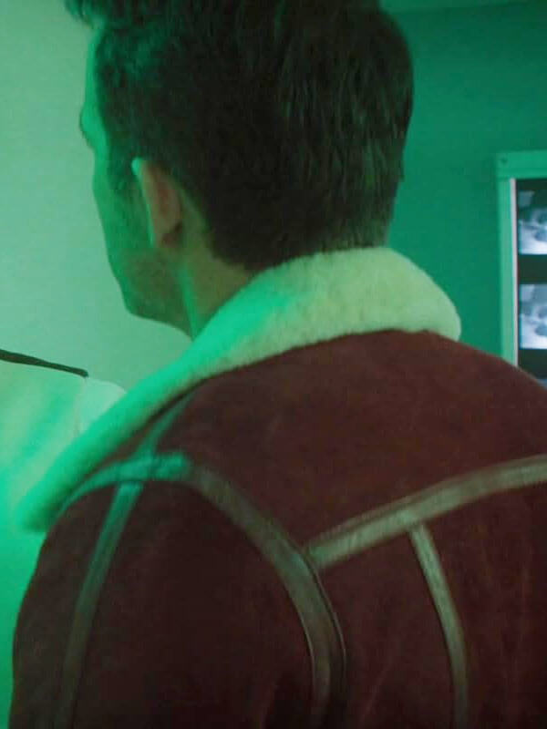 Clint Briggs Spirited Red Suede Christmas Jacket