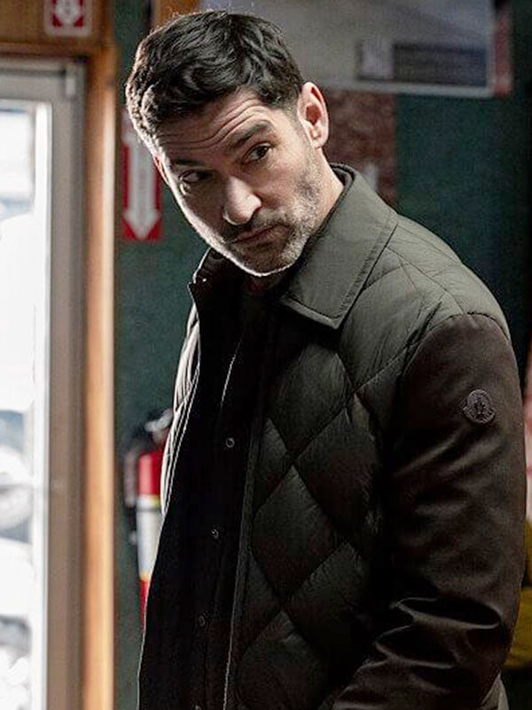 Colin Glass CIA Season 01 Brown Quilted Jacket