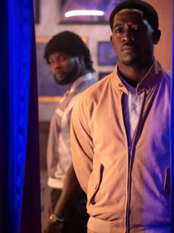 Damson Idris Snowfall 2017 Beige Cotton Jacket