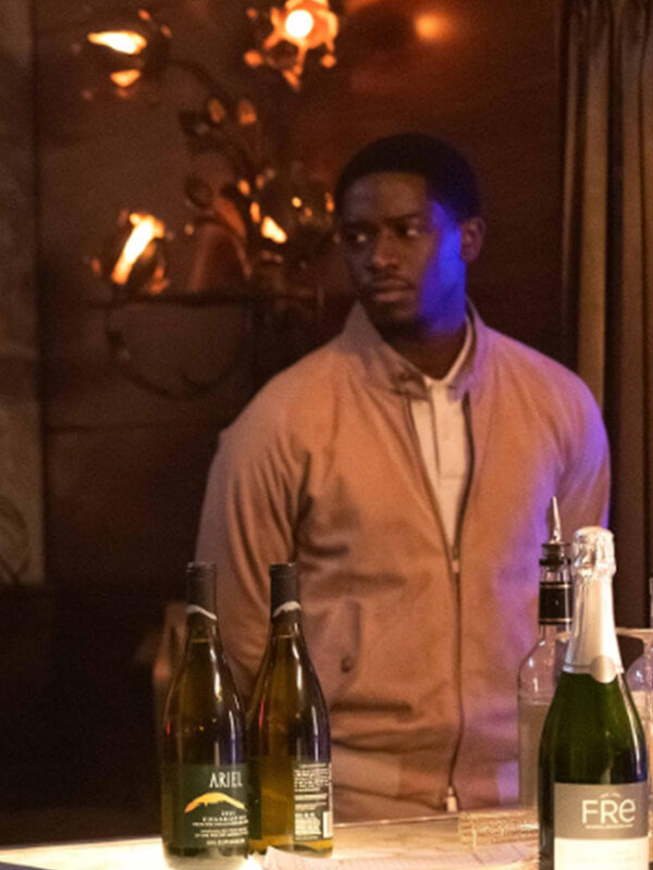 Damson Idris Snowfall 2017 Beige Cotton Jacket