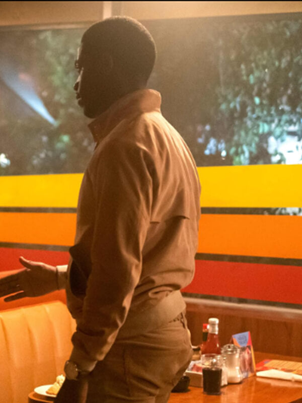 Damson Idris Snowfall 2017 Beige Cotton Jacket