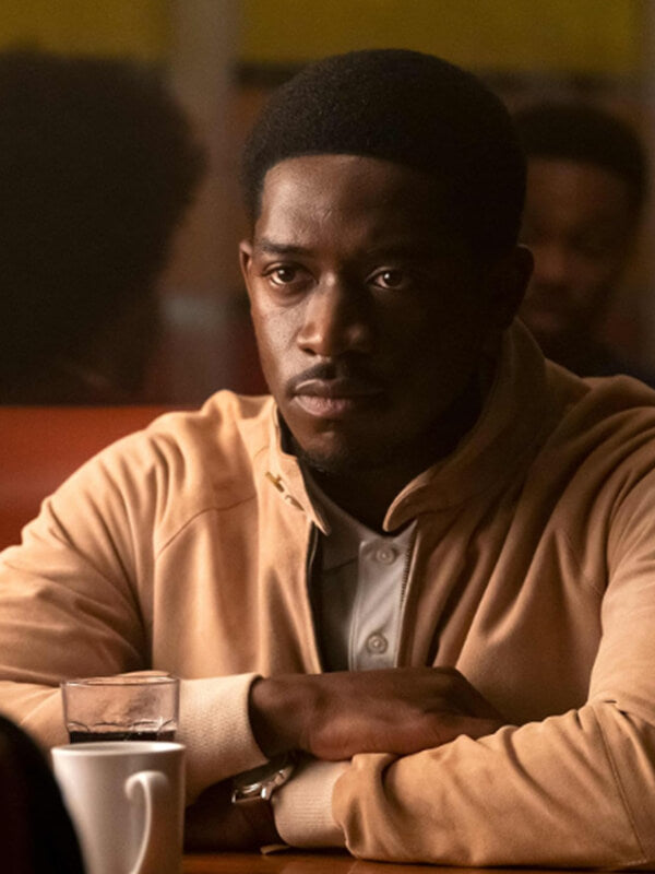 Damson Idris Snowfall 2017 Beige Cotton Jacket