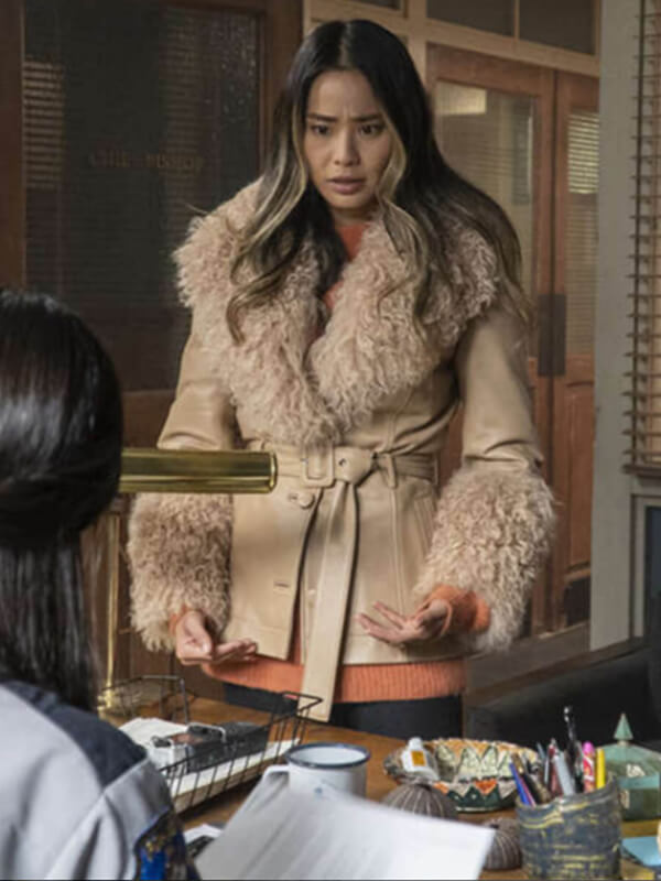 Dexter New Blood S1 2021 Molly Park Beige Fur Jacket