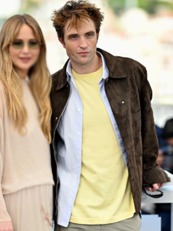 Die My Love 2025 Jackson Brown Suede Jacket