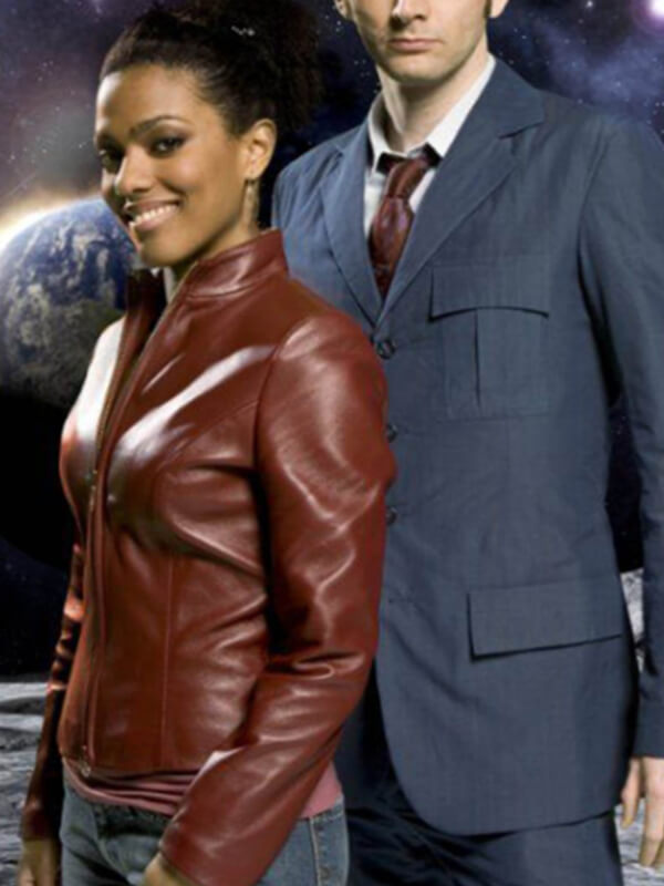 Doctor Who Freema Agyeman Brown Leather Jacket