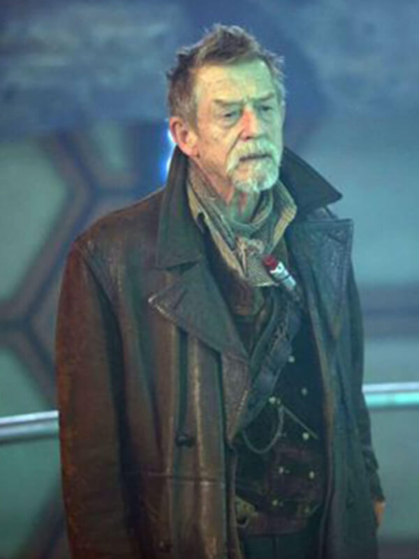 Doctor Who John Hurt Brown Leather Coat