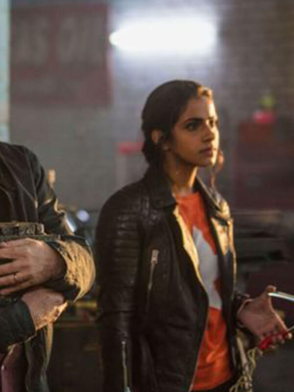 Doctor Who Mandip Gill Black Leather Jacket