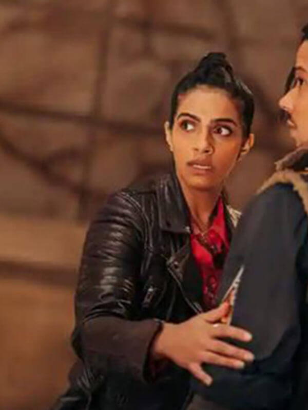 Doctor Who Mandip Gill Black Leather Jacket
