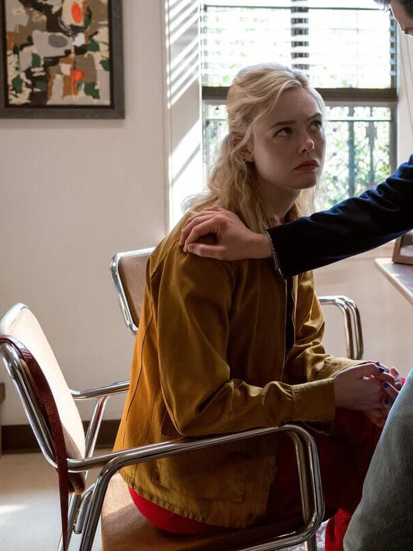 Elle Fanning Margo's Got Money Trouble Season 01 Brown Cotton Jacket