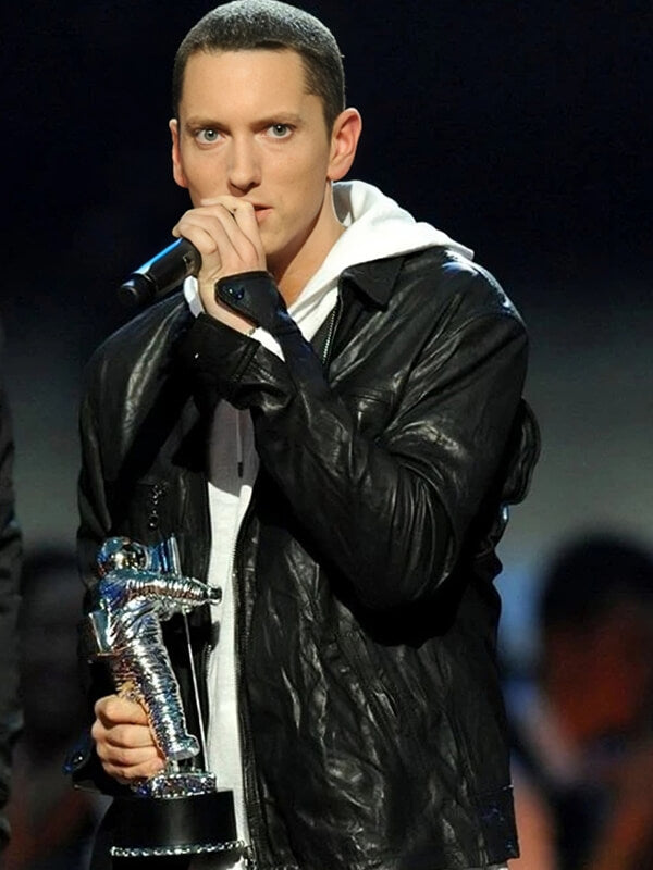 Eminem MTV Video Music Awards Black Leather Jacket