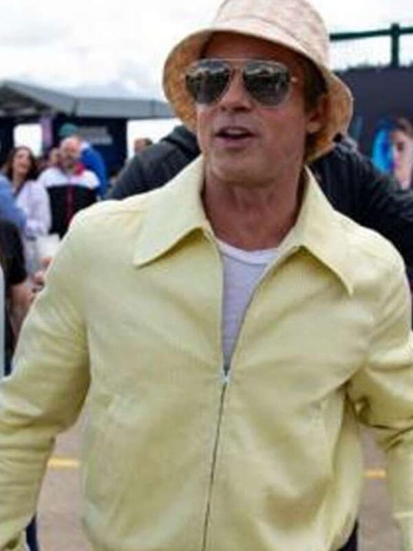 F1 2025 Sonny Hayes Yellow Cotton Jacket