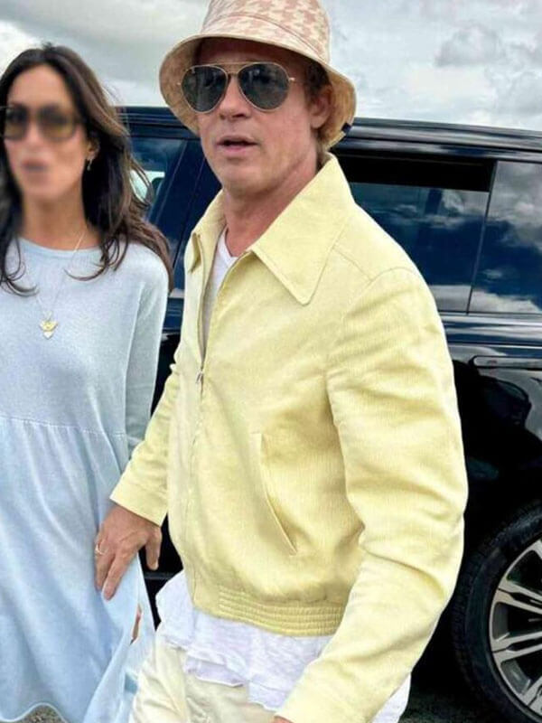F1 2025 Sonny Hayes Yellow Cotton Jacket