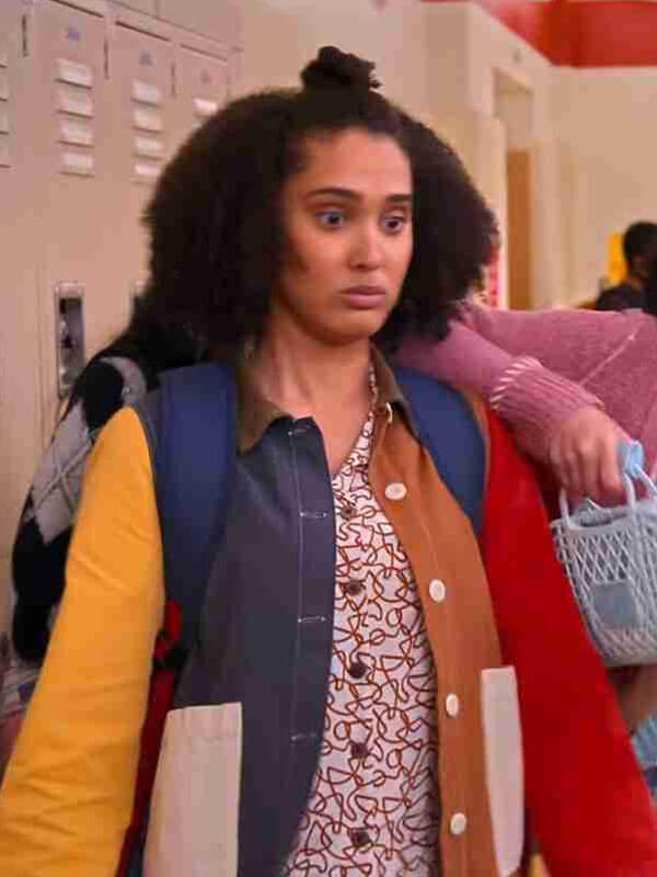 Fabiola Torres Never Have I Ever Season 04 Multi Color Cotton Jacket
