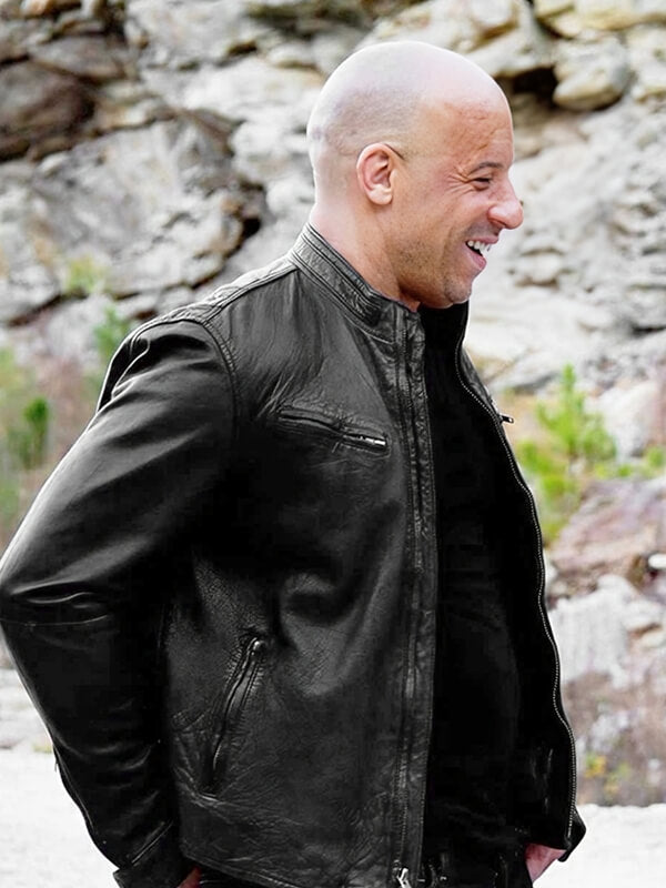 Fast And Furious 6 Vin Diesel Black Leather Jacket