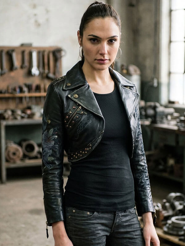 Gal Gadot Fast & Furious 2009 Black Cropped Jacket