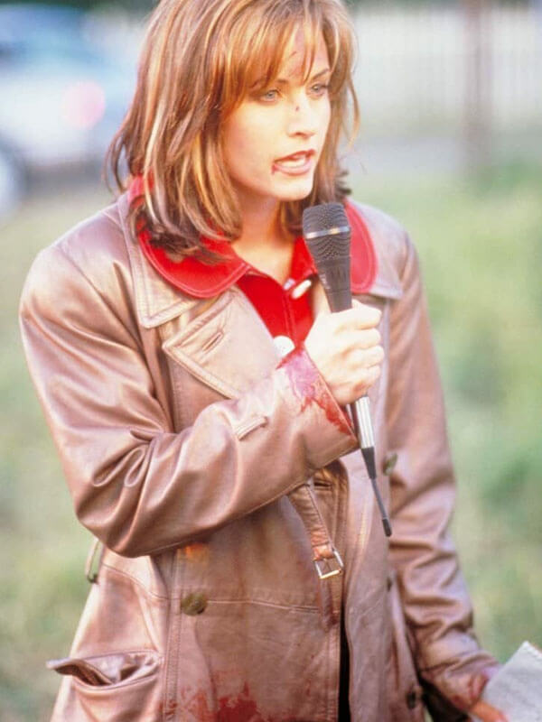 Gale Weathers Scream 1996 Brown Leather Coat