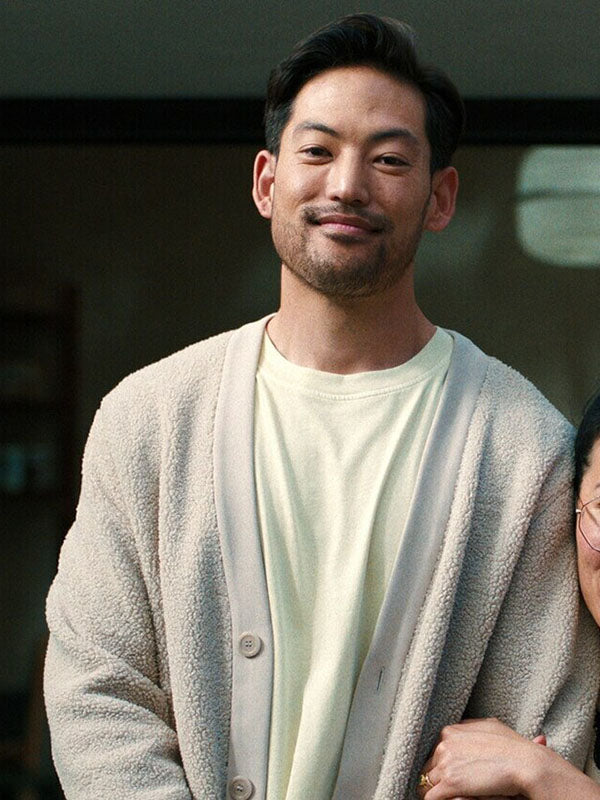 George Nakai Beef Season 01 White Wool Cardigan Jacket