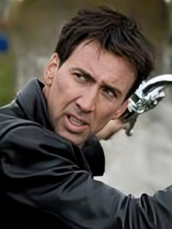 Ghost rider 2007 Nicolas Cage Black Leather Jacket