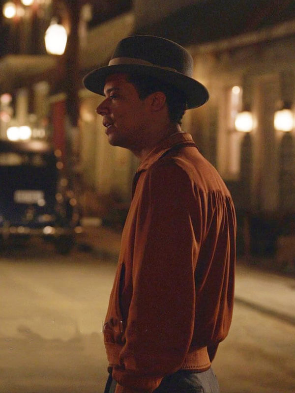 Jacob Anderson Interview With The Vampire Season 01 Brown Wool Bomber Jacket