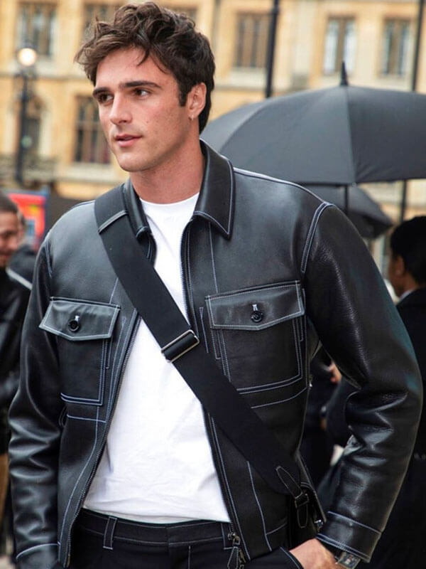 Jacob Elordi London Sighting Type I Leather Jacket