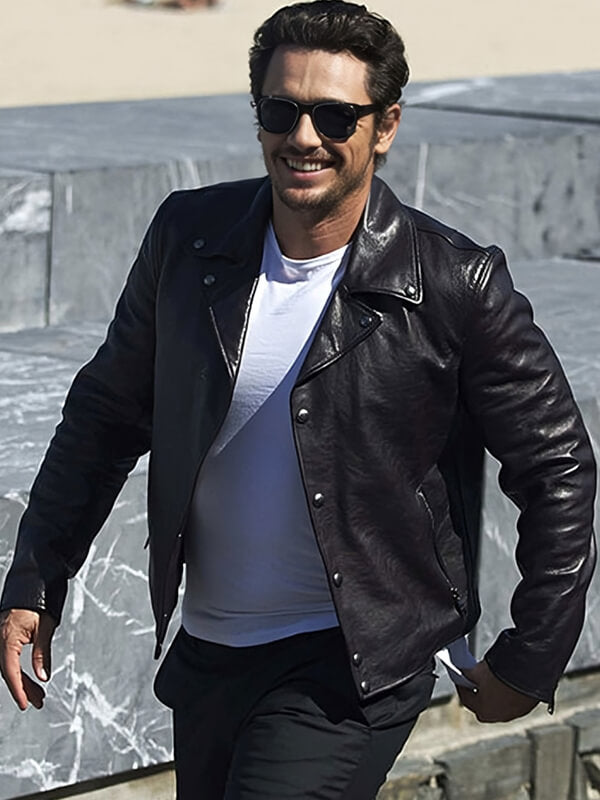 James Franco Black Leather Jacket