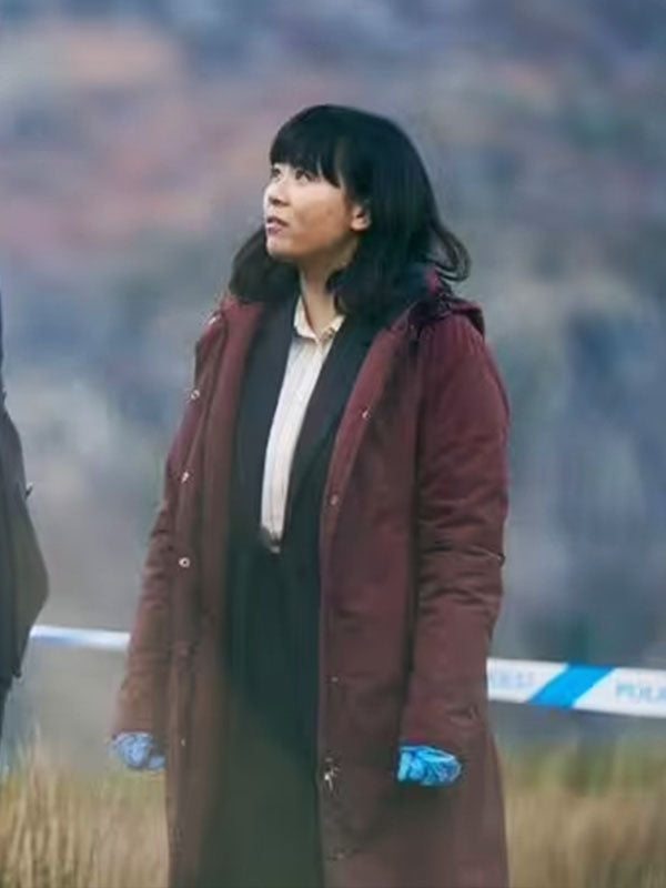 Jess Deng Under Salt Marsh Red Puffer Coat