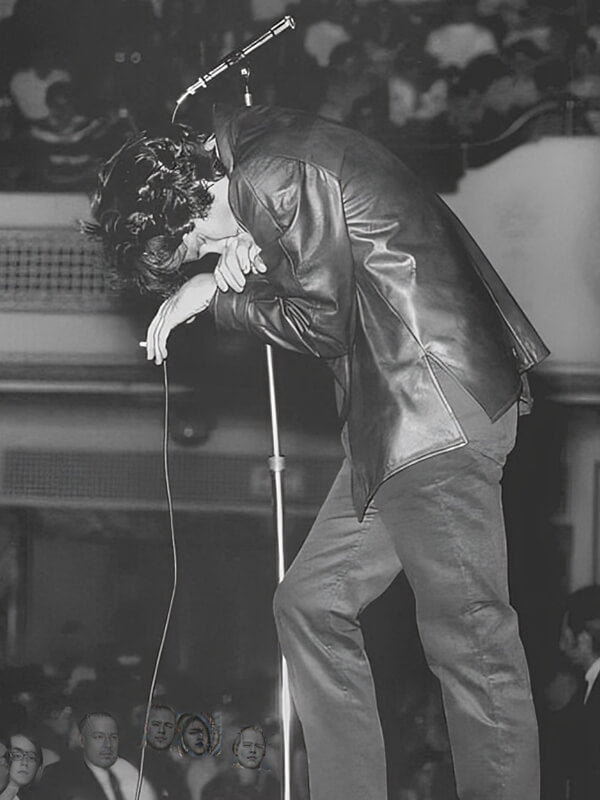 Jim Morrison Classic Black Leather Jacket
