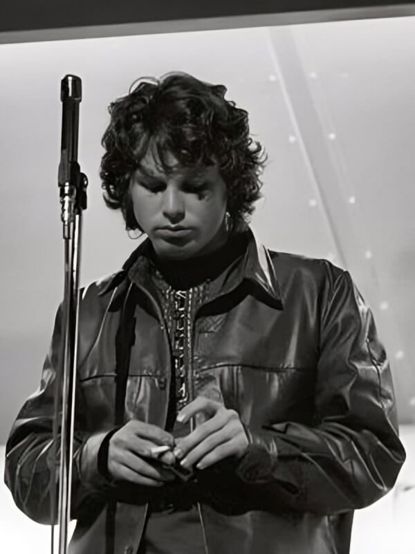 Jim Morrison Classic Black Leather Jacket