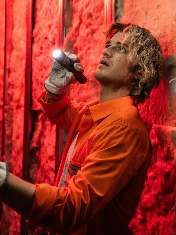 Joe Keery Cold Storage Orange Cotton Jacket
