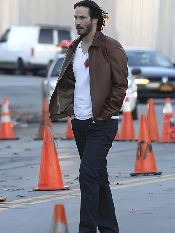 John Wick Keanu Reeves 2014 Brown Leather Jacket