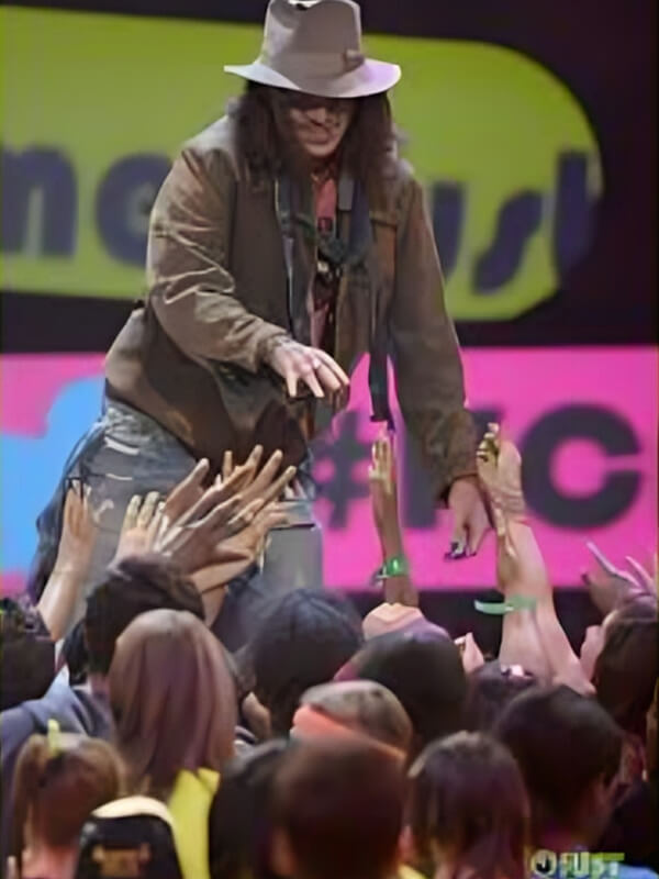 Johnny Depp Brown Suede Leather Jacket