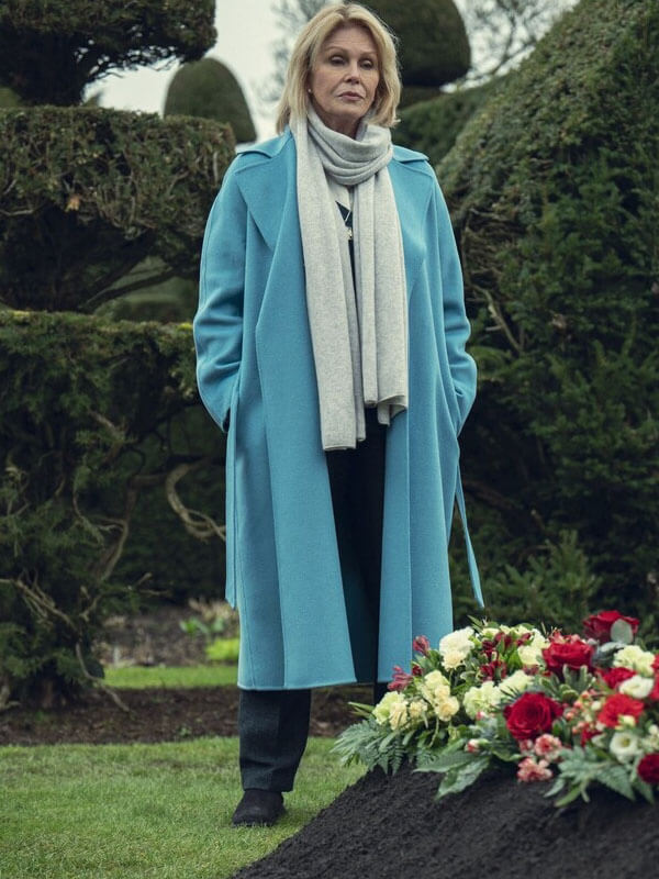 Judith Burkett Fool Me Once 2024 Blue Wool Coat